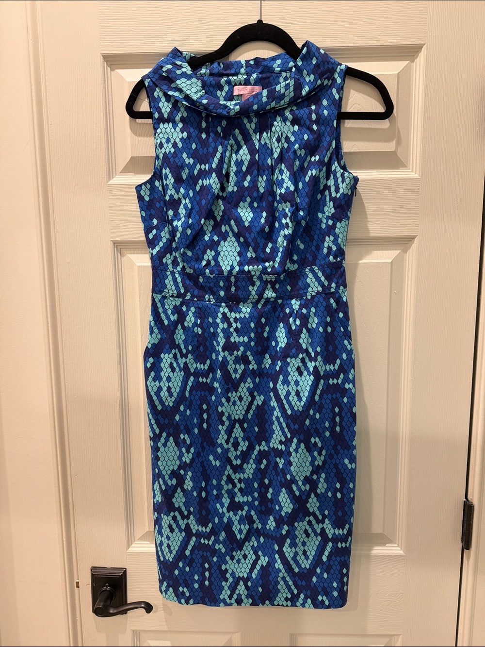 Lilly Pulitzer Blue Teal Printed Sheath Dress
